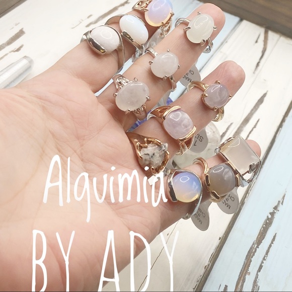 Alquimia pure white moonstone silver gem ring - Picture 4 of 6